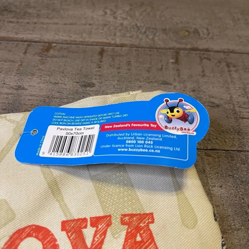 Buzzy Bee & Friends Kitchen Towel New Zealand Brand Pavlova